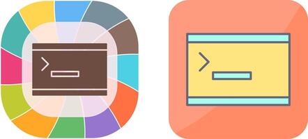Unique Console Icon Design vector