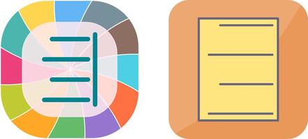 Unique Right Align Icon Design vector