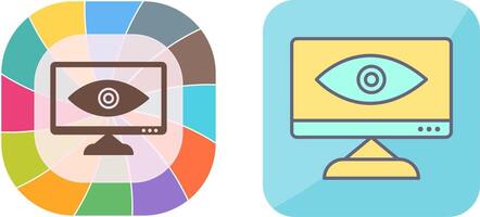 Unique Web Visibility Icon Design vector