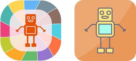 Unique Robot Icon Design vector