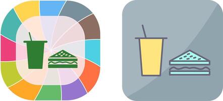 Unique Lunch Icon Design vector