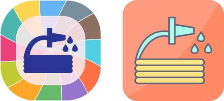 Unique Water Hose Icon Design vector