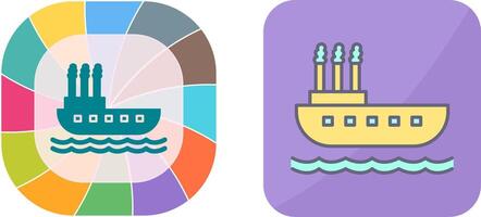 Steamboat Icon Design vector