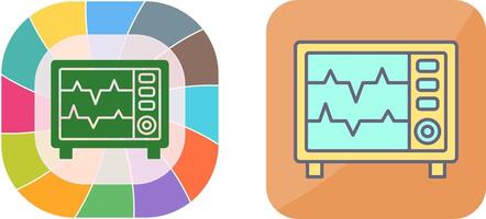 corazón Velocidad monitor icono diseño vector