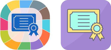 Certificate Icon Design vector
