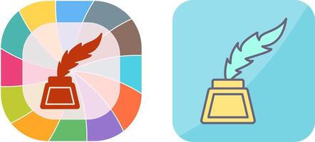 Inkwell Icon Design vector