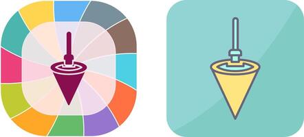 Plumb Bob Icon Design vector