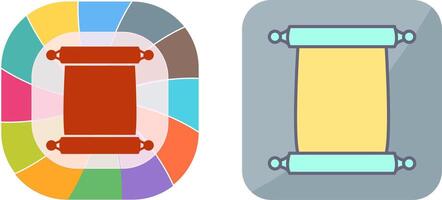 Scroll of Paper Icon Design vector