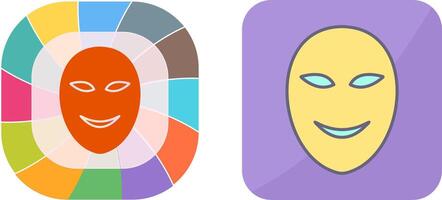 Ancient Face Mask Icon Design vector