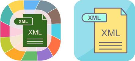 XML Icon Design vector