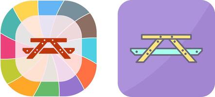 Picnic of Table Icon Design vector