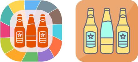 Beer Bottles Icon Design vector