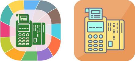 Pos Terminal Icon Design vector