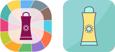 Sunblock Cream Icon Design vector