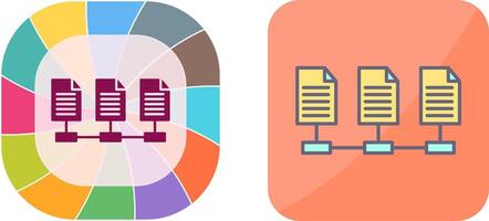 Network Files Icon Design vector