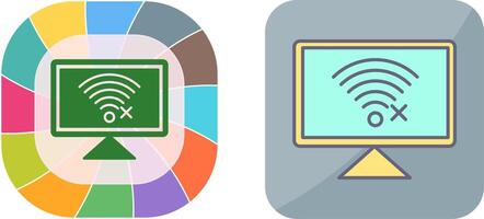 Disconnected Network Icon Design vector