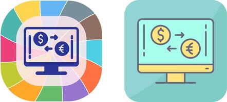 Currency Exchange Icon Design vector