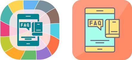 Faq Icon Design vector