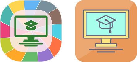 Online Course Icon Design vector