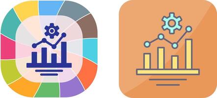 Bar Chart Icon Design vector