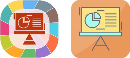 Pie Chart Icon Design vector