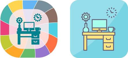 Work Table Icon Design vector