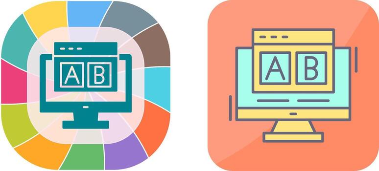 diseño de icono de prueba abdominal vector