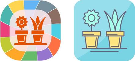 House Plants Icon Design vector