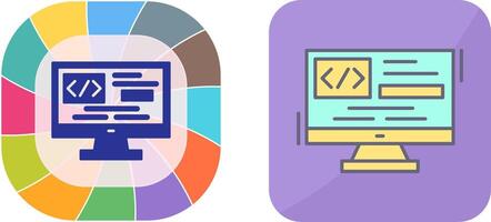 Coding Icon Design vector