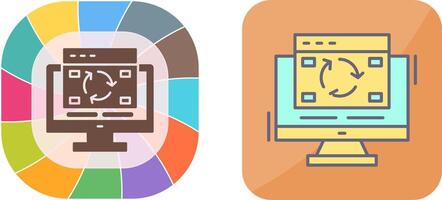 Update Icon Design vector