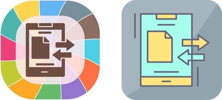 Data Transfer Icon Design vector