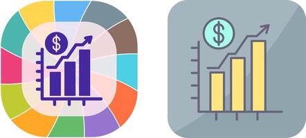 Chart Up Icon Design vector