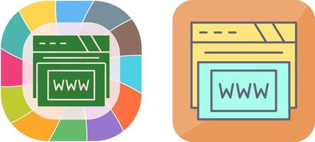 Www Icon Design vector