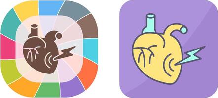 Heart Attack Icon Design vector