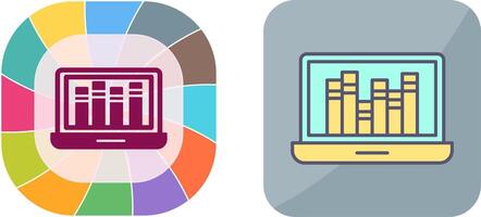 Online Library Icon Design vector