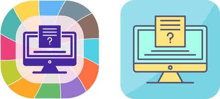 Quiz Icon Design vector