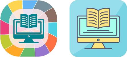 Digital Learning Icon Design vector