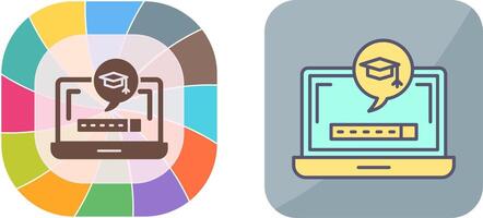 Digital Learning Icon Design vector