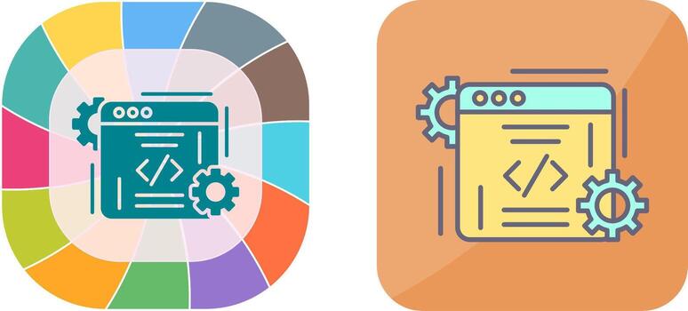 Coding Icon Design vector