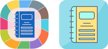 Notebook Icon Design vector