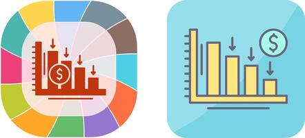 Loss Icon Design vector