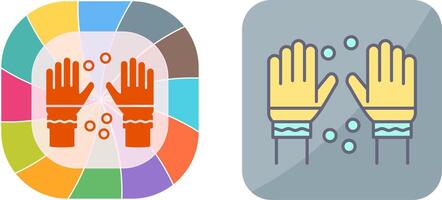 Winter Gloves Icon Design vector