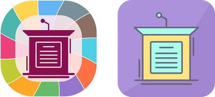 Podium Icon Design vector