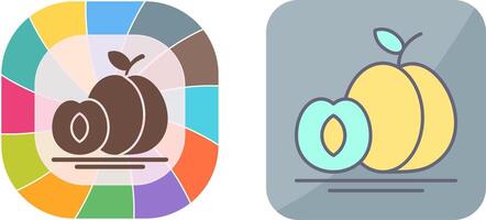 Apricot Icon Design vector