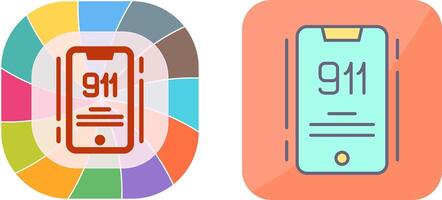 911 Icon Design vector