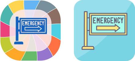 Emergency Sign Icon Design vector