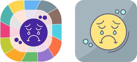 Unhappy Icon Design vector