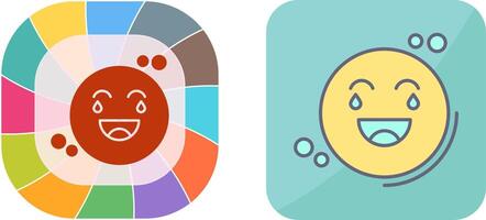 Loughing Icon Design vector
