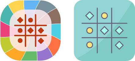 Tic Tac Toe Icon Design vector