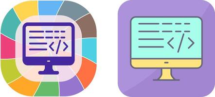 Coding Icon Design vector